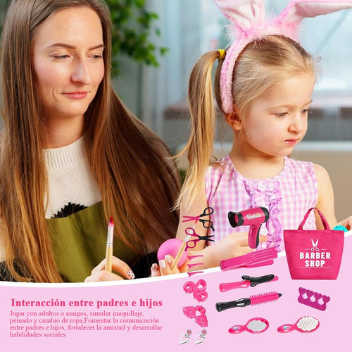 Juego De Peluquería Con Secadora, Juguetes Para Niñas
