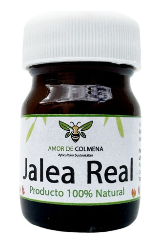 Jalea Real De Abeja 100% Pura Frasco 20 Gr. Amor De Colmena 