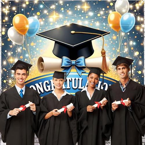 Banner De Decoración De Graduación Banner De Fondo De Gradua