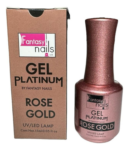 Gel Platinum Fantasy Nails 15 Ml Color Rose gold