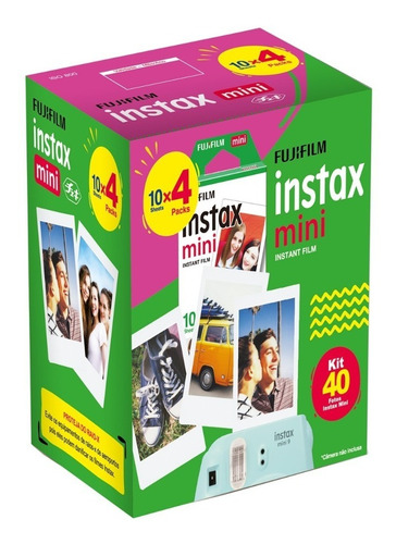 Papel Filme Para Instax Mini 7, 8 E 9 - 40 Fotos 5,4 X 8,6