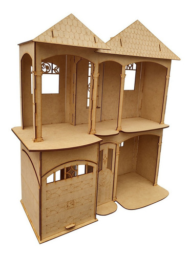 Casita De Muñecas Barbie Ejecutiva Casa Fibrofacil 2 Pisos