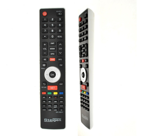 Imagen 1 de 5 de Control Remoto Er-33911 Smart Tv Noblex Philco Jvc Netflix