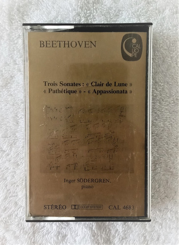 Inger Sodergren Cassette Beetoven Piano Sonatas