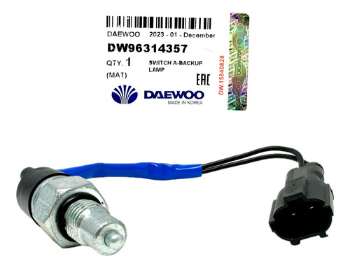 Sensor Valvula Retroceso Spark Matiz Original Daewoo Korea