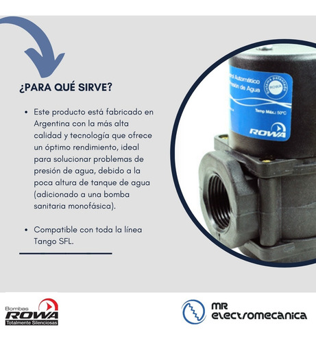 Imagen 2 de 10 de Sensor Flujo Rowa Flp Plástico + Calidad