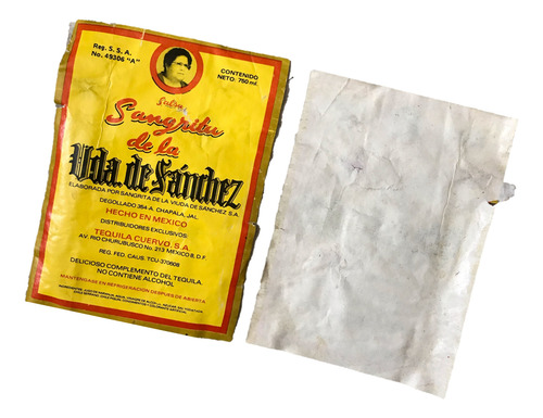 Sangrita Viuda De Sánchez, Etiqueta Vintage (Usado)