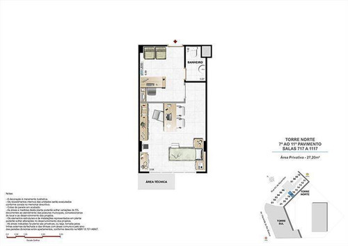 Imagem 3 de 4 de Sala Comercial, Ponto Nobre, Moderno Empreendimento, 27 M², R$ 375.000,00 - Centro - Niterói/rj - Sa2026