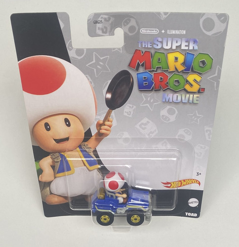 Hot Wheels Mario Kart - The Super Mario Bros Movie (toad)