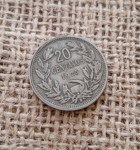 Moneda Chile 20 Centavos 1925 