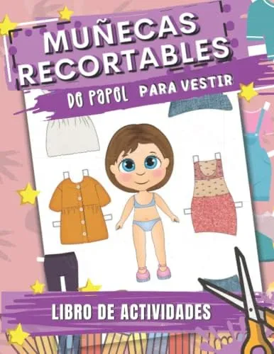 Libro: Muñecas Recortables De Papel Para Vestir: Libro De 4