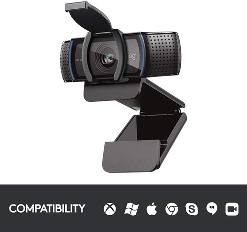 Imagen 5 de 9 de Cámara web Logitech C920s Pro Full HD 30FPS color negro