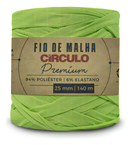 Fio De Malha Círculo Premium -  Ideal Artesanato E Crochê Cor 5380 - Verde-fashion