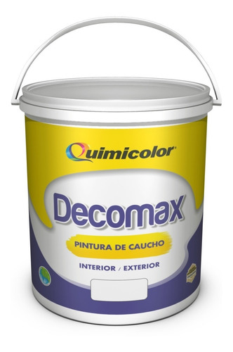 Pintura Caucho Blanco Decomax Quimicolor 1 Galon