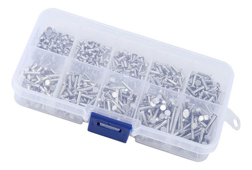 Remache De Aluminio M2.5, 500 Piezas, Remaches De Cabeza Pla