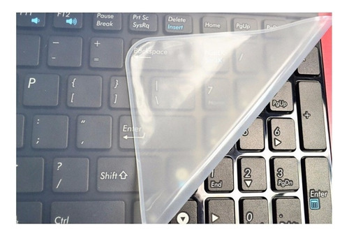 Pelicula Teclado Laptop De Silicone - Top - A Melhor 15.6 Cor Transparente