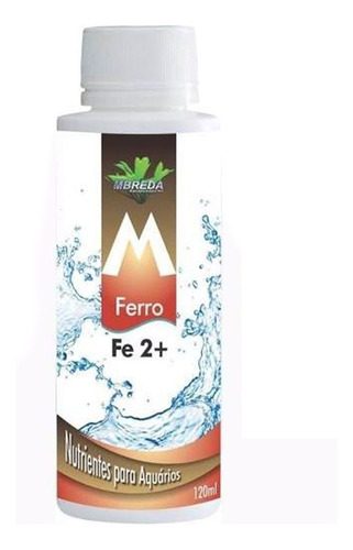 Fertilizante Mbreda Fe2+ 120ml Ferro P/ Aquários Plantados