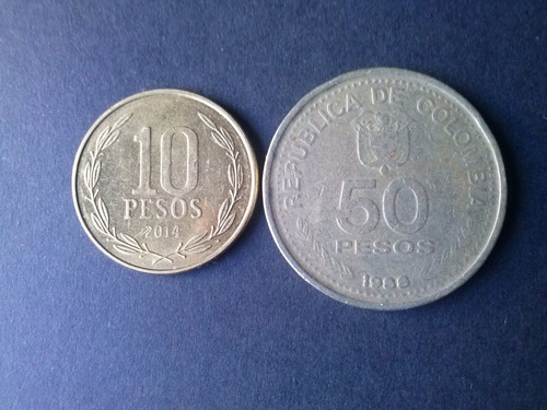 Moneda Colombia 50 Pesos Níquel 1988 Conmemorativa