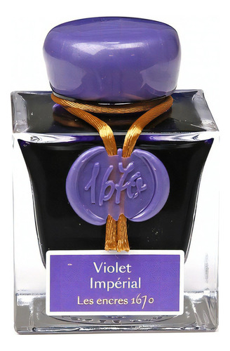 Tinta Para Caneta Tinteiro Herbin Coleção Violet Imperial º Cor da tinta Violeta Cor do exterior Violeta