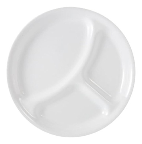 Vajilla De Cocina Plato Dividido Corelle, Color Blanco Escar