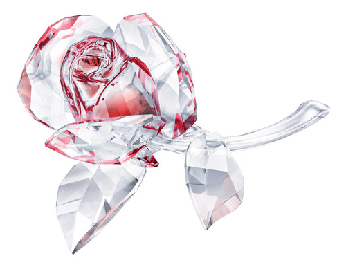 Figura De Cristal Multicolor Brillante - Blooming Rose