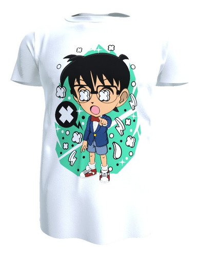 Polera Diseño Detective Conan, Poliester