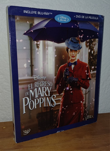 Blu-ray + Dvd El Regreso De Mary Poppins ( Emily Blunt )