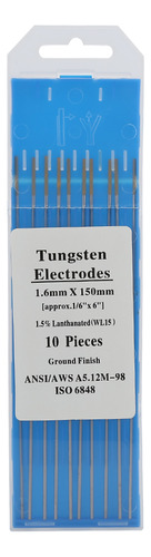 10 Piezas De Electrodos Tig De Tungsteno De Lantano Wl15 Par