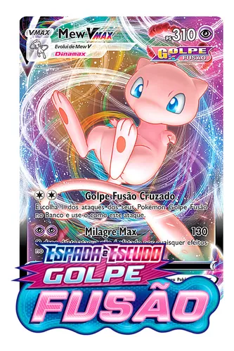 Carta Pokémon Mew Vmax Lendário Golpe Fusão