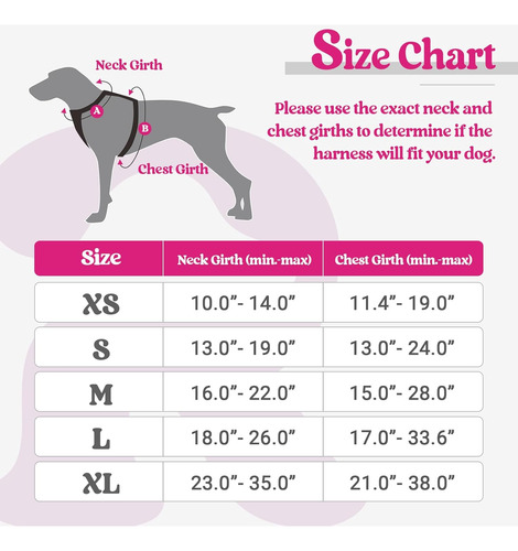 Arnés Para Perros Rabbitgoo No Pull Ajustable Con 2 Clips L