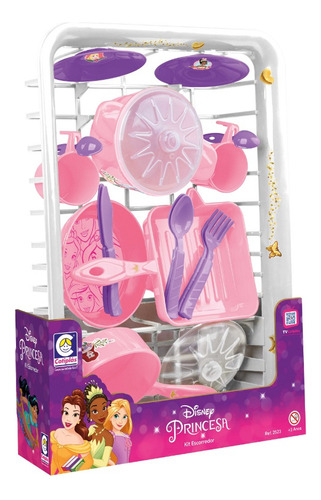 Brinquedo Rosa Disney Princesa Escorredor 2523 Cotiplás