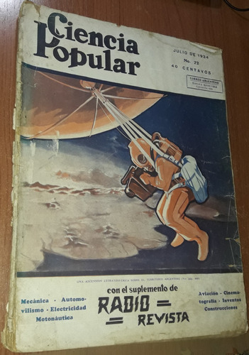 Revista Ciencia Popular N°72   Julio De 1934