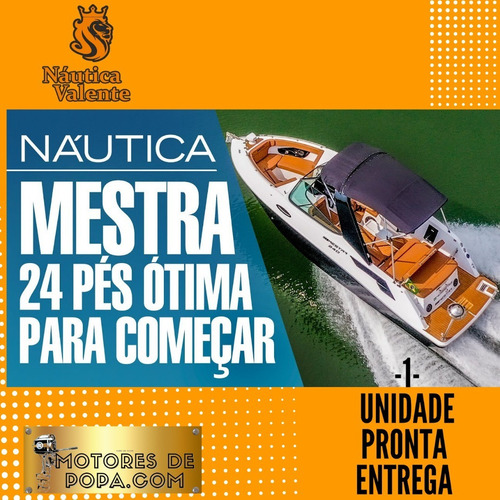 Imagem 1 de 19 de Lancha 240 Open -pronta Entrega Motor 250 Hp- 24 Pes