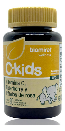 Vitamina C C-kids 30 Tabletas Masticables Biomiral