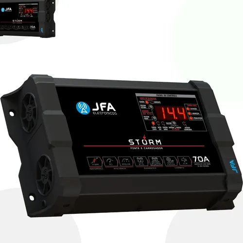 comprar Fonte Jfa Storm 70a Bivolt Cu002Fmedidor Cca E Sci Automotiva