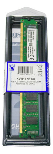 Memoria Ram Ddr3 De 8gb 1600 Mhz Kingston Pc3-12800