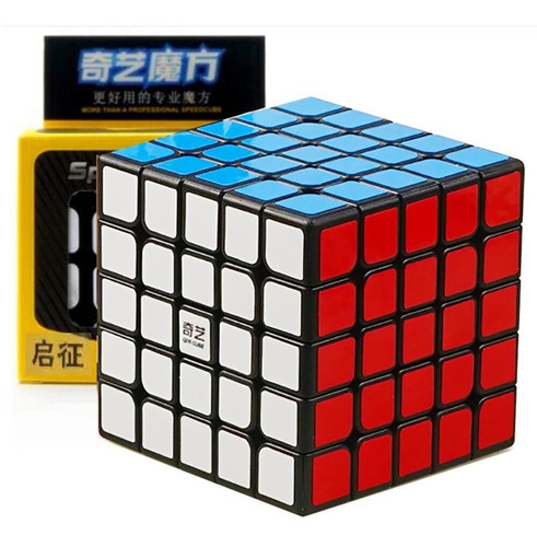Cubo Rubik Qiyi Qizheng Fondo Negro 5x5 Speed Original
