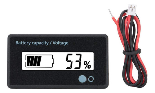 Monitor De Capacidad De Bateria Digital Lcd Con Alarma Inter