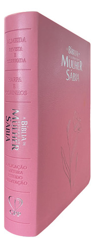 Bíblia Da Mulher Sábia Full Color C/ Harpa - Magnólia Rosa