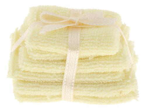 Toalla De Baño En Miniatura Para Casa De Muñecas Amarillo