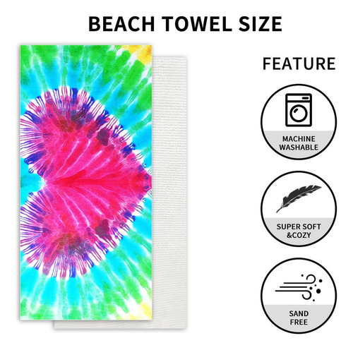 Toalla De Playa En D Con Estampado De Corbata Nueva Para Bañ