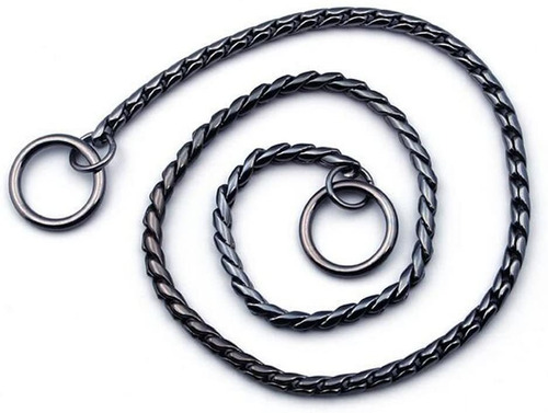 Sgoda Collar De Cadena Para Perro De Plata Con Eslabones Pes