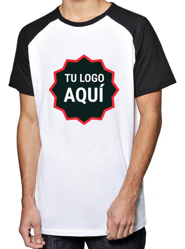 15 Remeras Blanca Ranglan Sublimada Personalizada Foto Logo