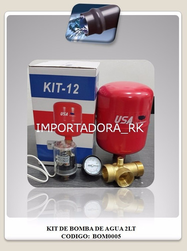 Kit De Hidrocompacto De 2lt Para Bomba De Agua