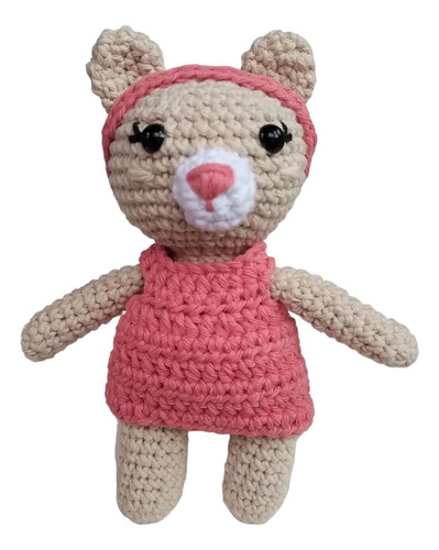 Muñeco De Apego Osita Luli Amigurumi Artesanal Crochet