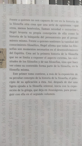 Lecciones Sobre La Historia De La Filosofía I G W F Hegel Fo