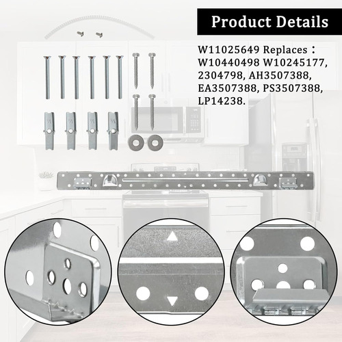 Placa De Montaje Whirlpool W10440498 Para Microondas W108213