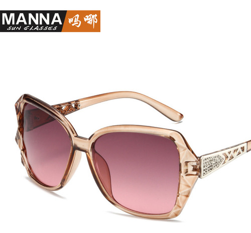 Gafas De Sol De Moda Retro Con Montura Grande Para Mujer