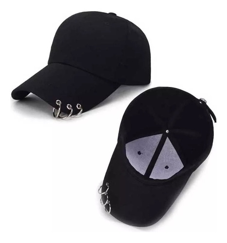 Gorras Unicolor Con Aros - Argollas Para Hombre Y Mujer Bts.