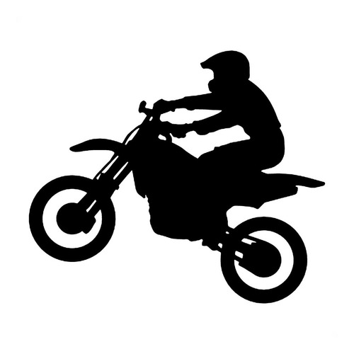 Adesivo Várias Cores 24x28cm - Moto E Motociclista Sombra Au